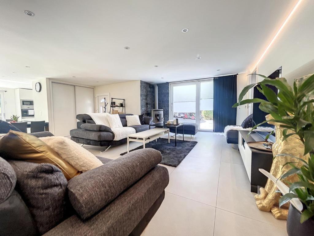 Appartement Moderne Avec Terrasse Et Piscine A Chatel Sur Bex Esterno foto